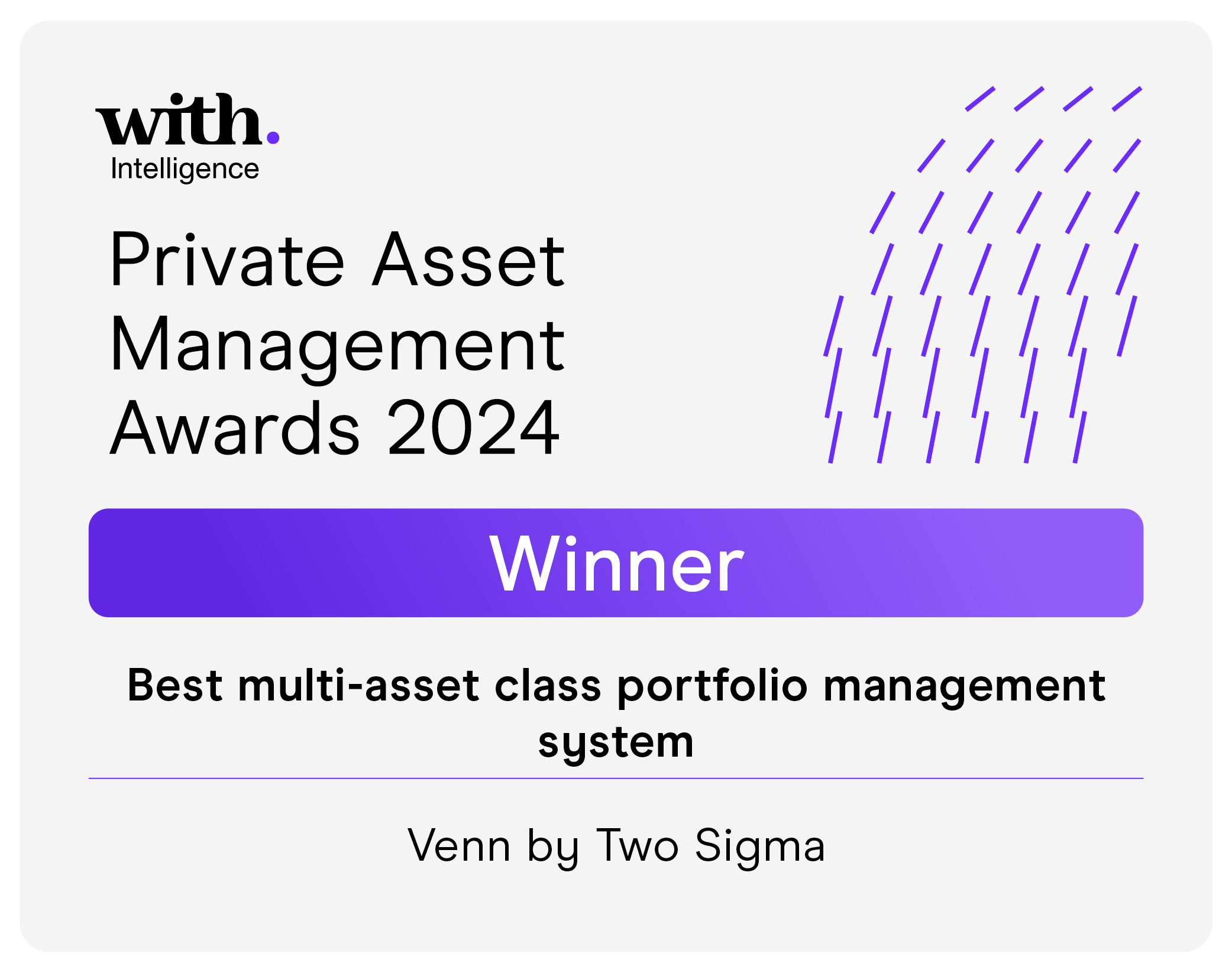 PAM Awards 2024 Best multi-asset class portfolio management system 